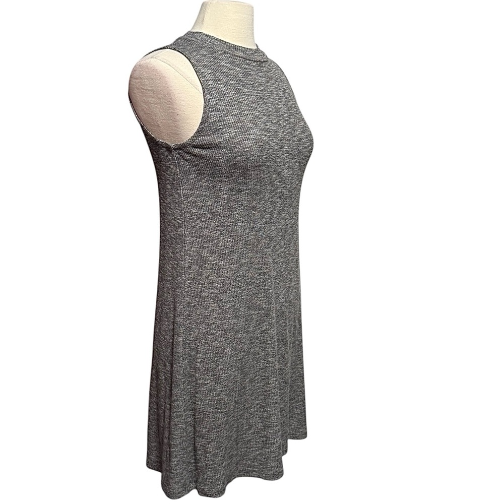 Madewell Gray Ribbed Lightweight Sleeveless Swing Dress Size XS NWOT - Picture 2 of 10